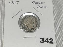 1915 Barber Dime