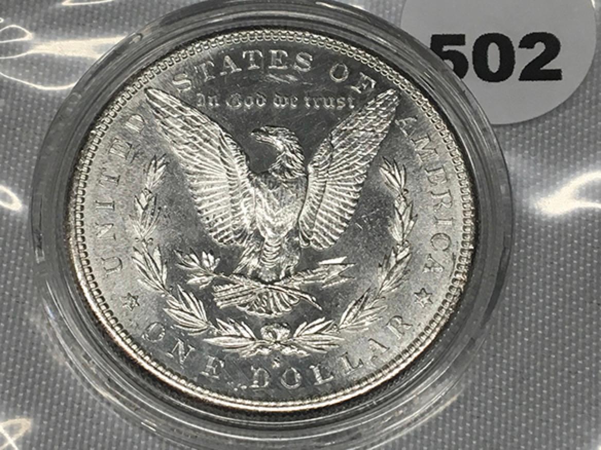 1882-S Morgan Dollar BU, Capsolated