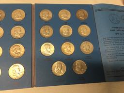 1948-1963 Franklin Half Dollar Book, (35 Coins)