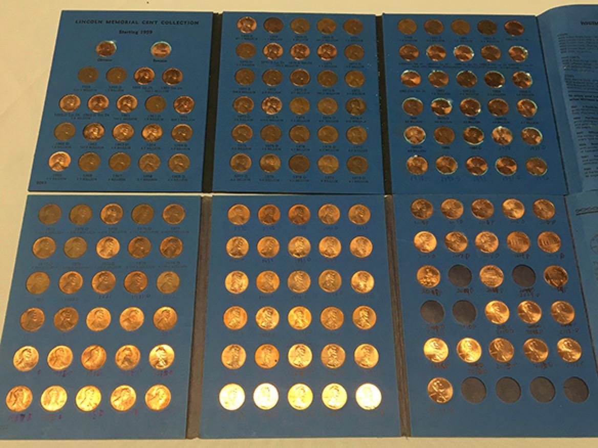 1959-1992 and 1975-2007 Lincoln Cent Books