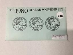 1980 Susan B. Anthony Dollar Souvenir Set