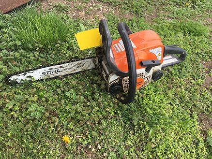 Stihl MS170 Chain Saw, Runs