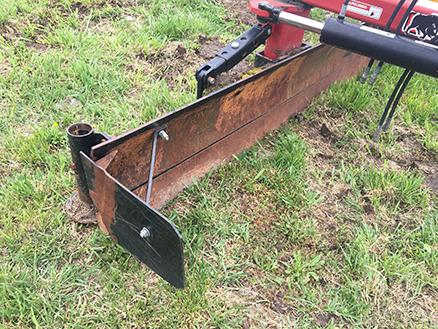 Bush Hog 100 Hyd. Swing, 9 ft. Quickhitch Blade, Ad on Box Blade Wings, Serial #12-10356