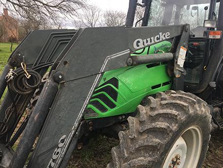 2002 Deutz-Fahr Agroplus 100 4WD Cab Tractor, 99HP Duetz 4.8L 6 cyl. Diesel, 15 spd