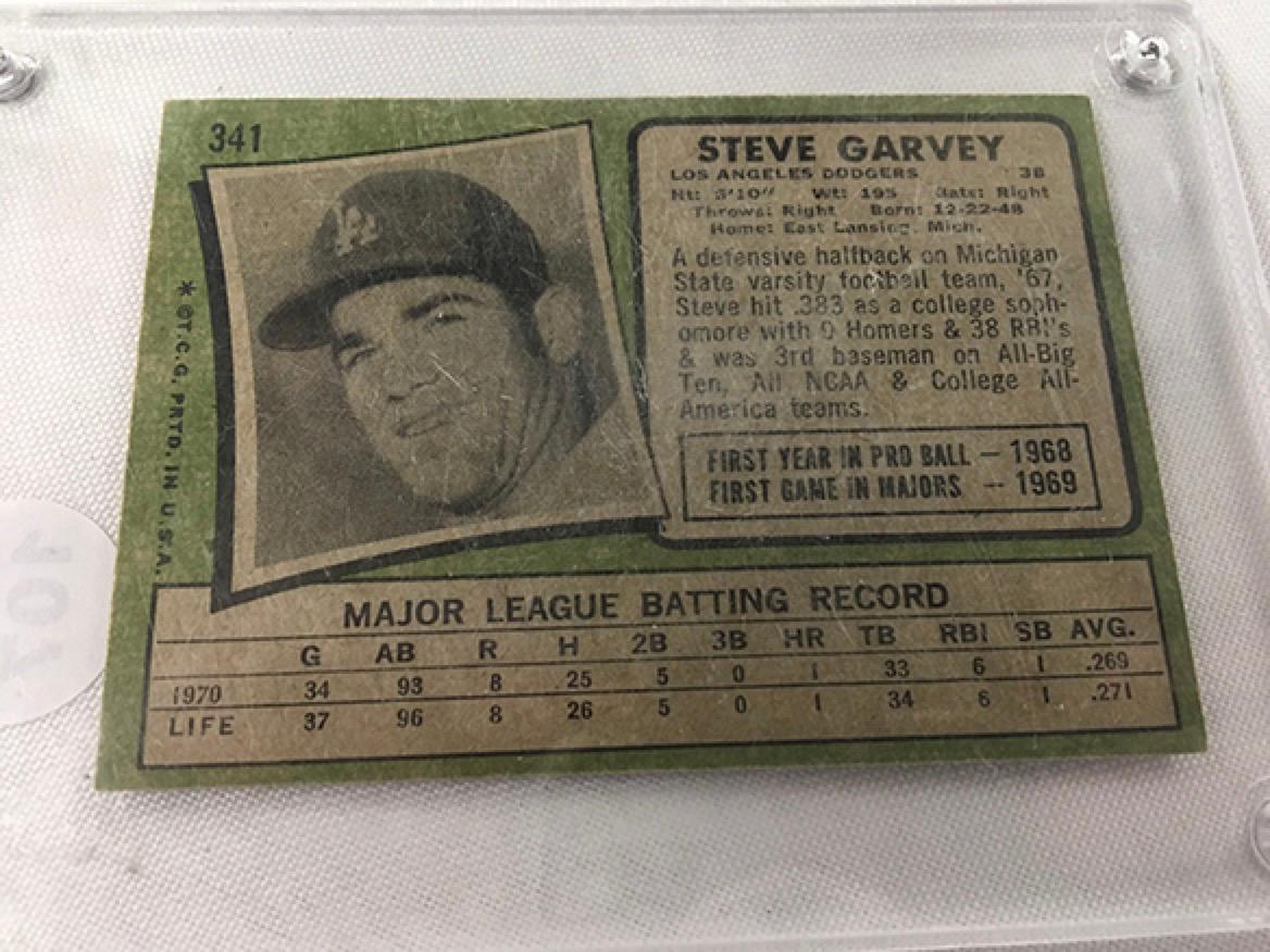 1971 Topps #341, Steve Garvey
