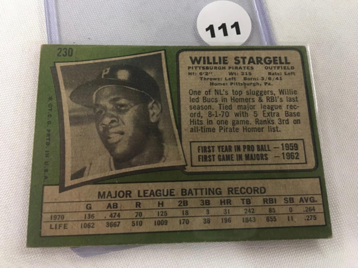 1971 Topps #230, Willie Stargell