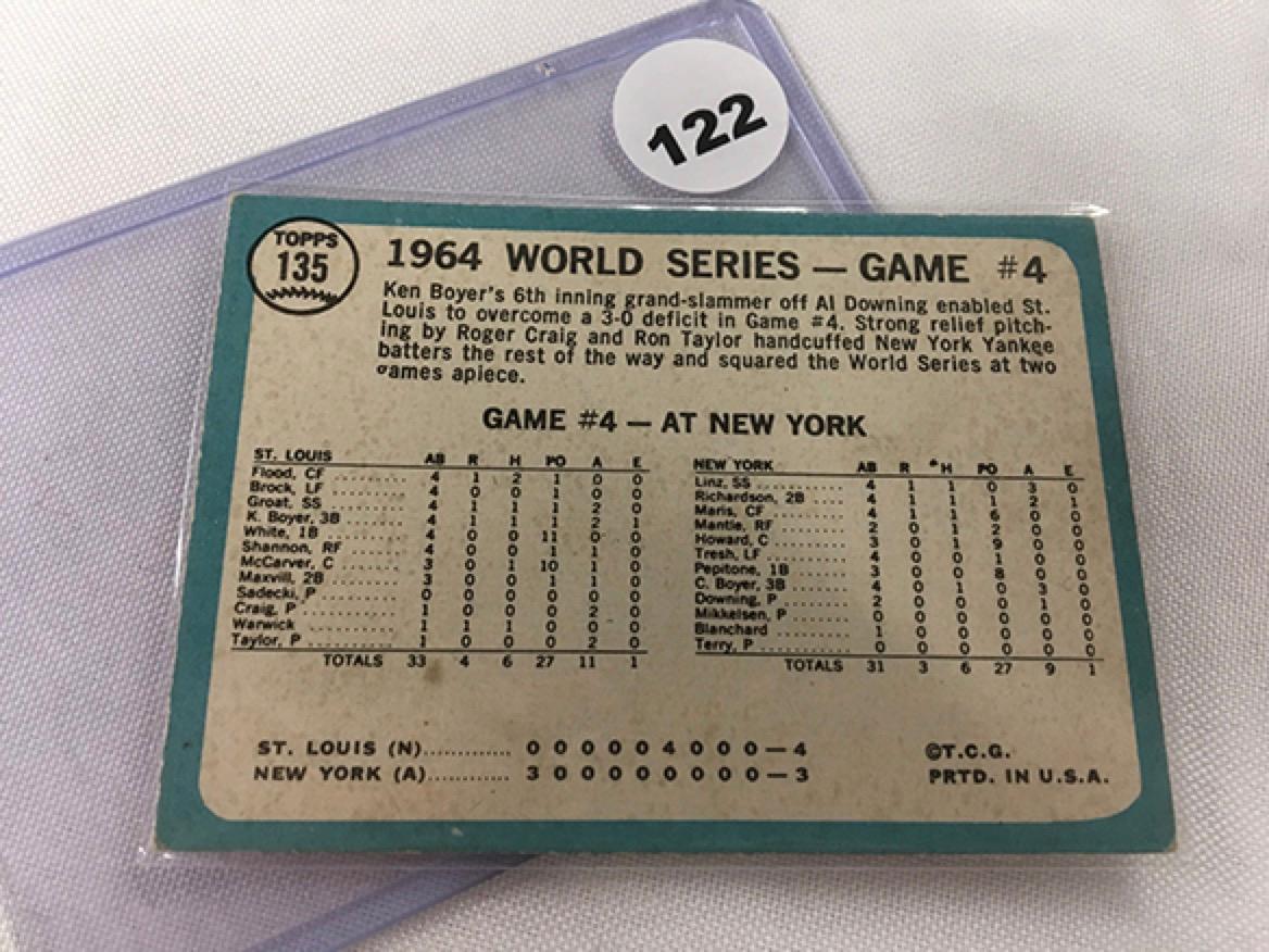 Topps (135) 1964 World Series Game 4
