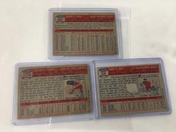 (3) 1957 Topps #26, 90, 206