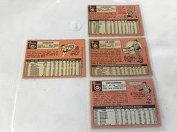 (4) 1969 Topps #117, 187, 350, 492