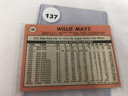 1969 Topps #190, Willie Mays