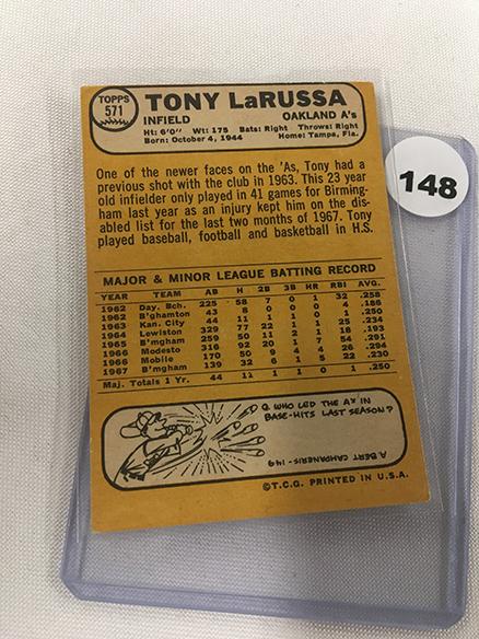 1968 Topps #571, Tony LaRussa
