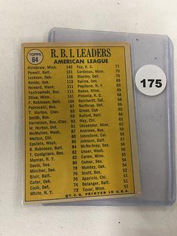 1970 Topps #64, RBI Leaders