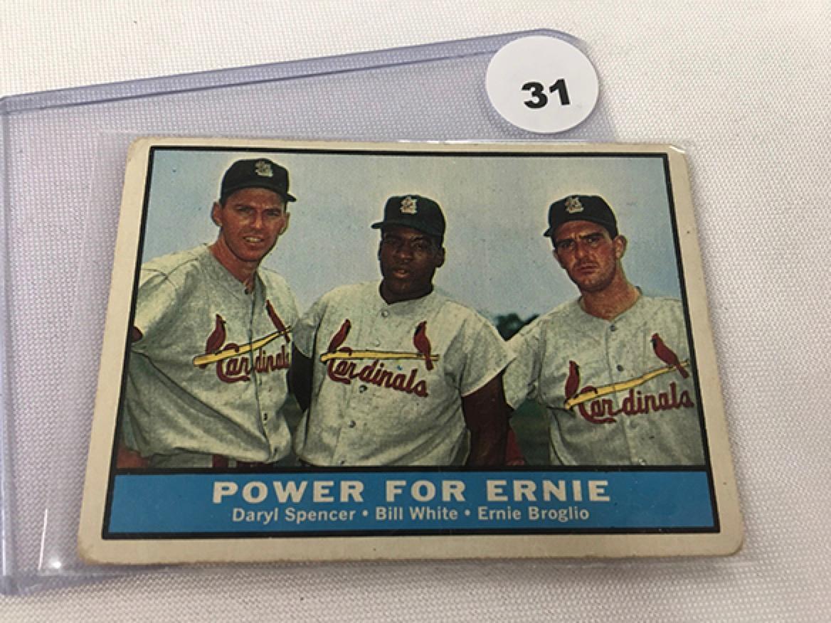 1961 Topps #451, Power for Ernie