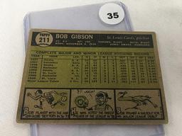 1961 Topps #211, Bob Gibson