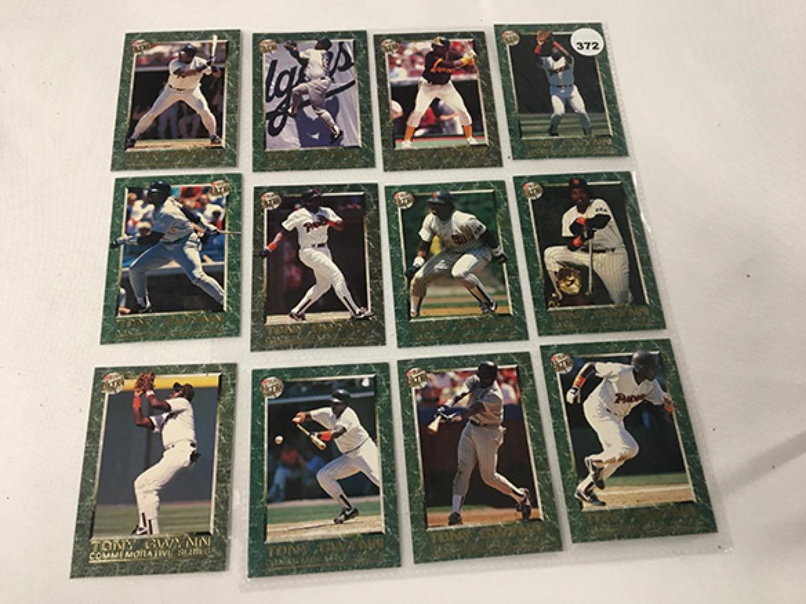 (12) Fleer Tony Gwynn Special No. 1 and 2, Commemorative Series 1-10 of 10