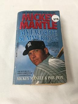 Mickey Mantle My Favorite Summer 1956 Book