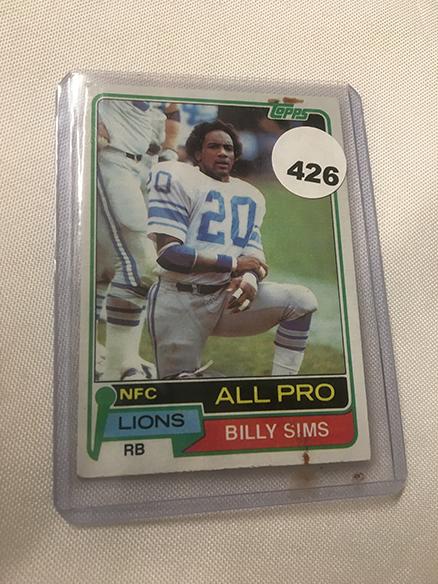 1981 Topps Billy Sims #100