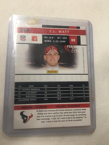 2011 Score J.J. Watt #340