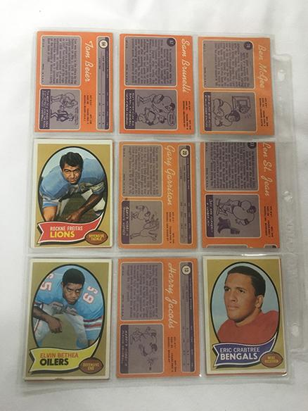 (12) 1970 Topps #58, 36, 43, 69, 96, 64, 13, 23, 67, 99, 33, 78