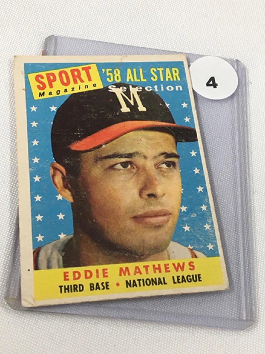 1958 Topps Eddie Mathews #480