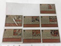 (7) 1962 Topps #81, 82, 92, 101, 102, 105, 358