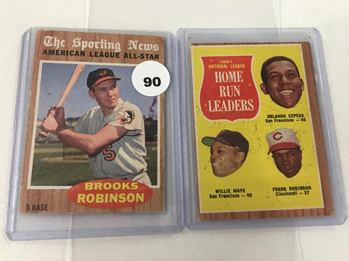 (2) 1962 Topps #54, 468