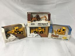 Lot of 4, Ertl 1/64 Scale, Construction Equipment