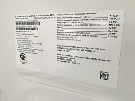 2023 Frigidaire 20 Cubic Ft. Upright Freezer