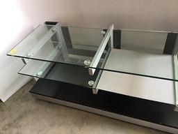 Heavy Duty Steel Frame 22 in. X 6 ft. 3 Shelf TV Stand