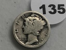 1918-S Mercury Dime G-4