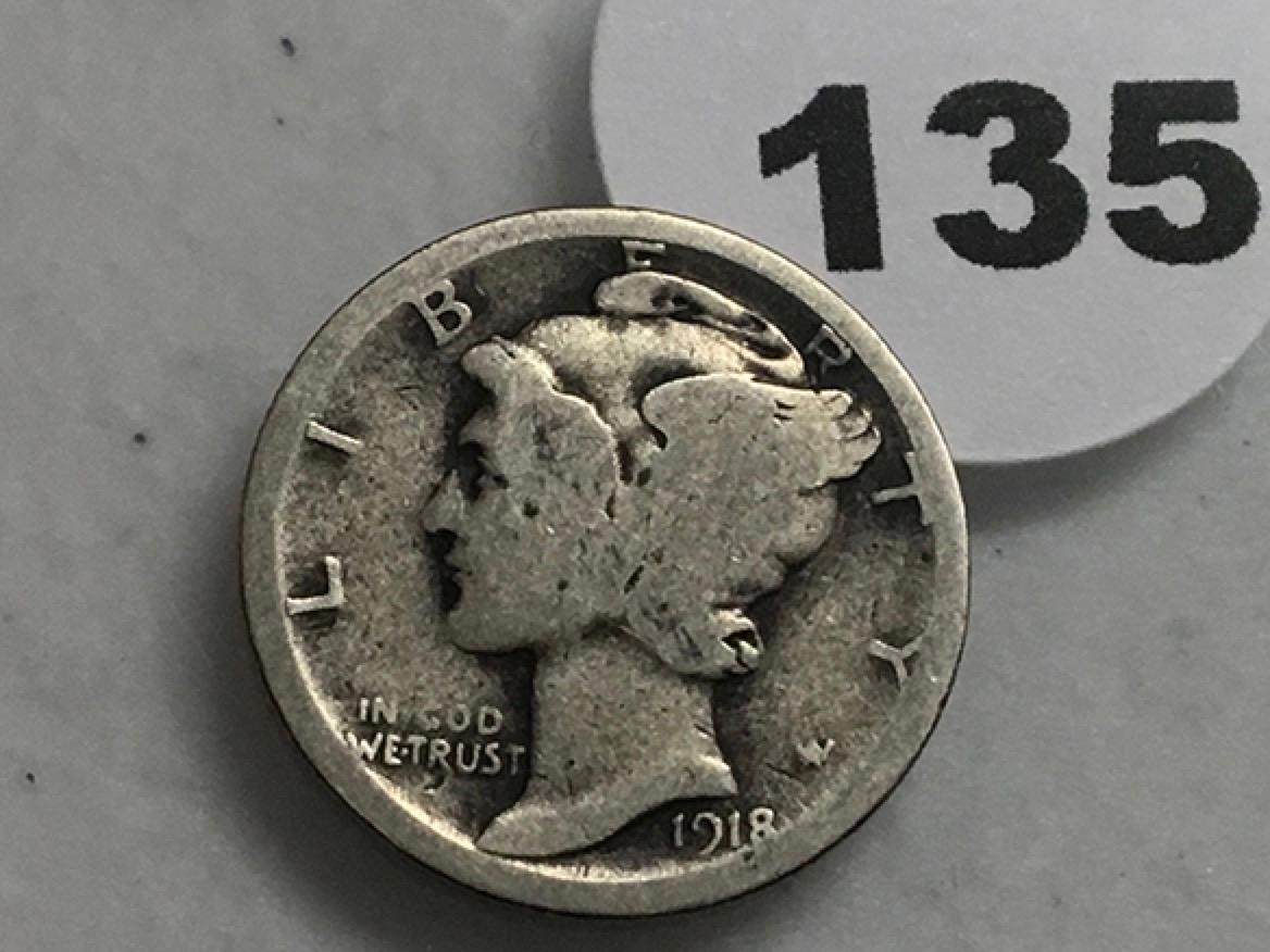 1918-S Mercury Dime G-4
