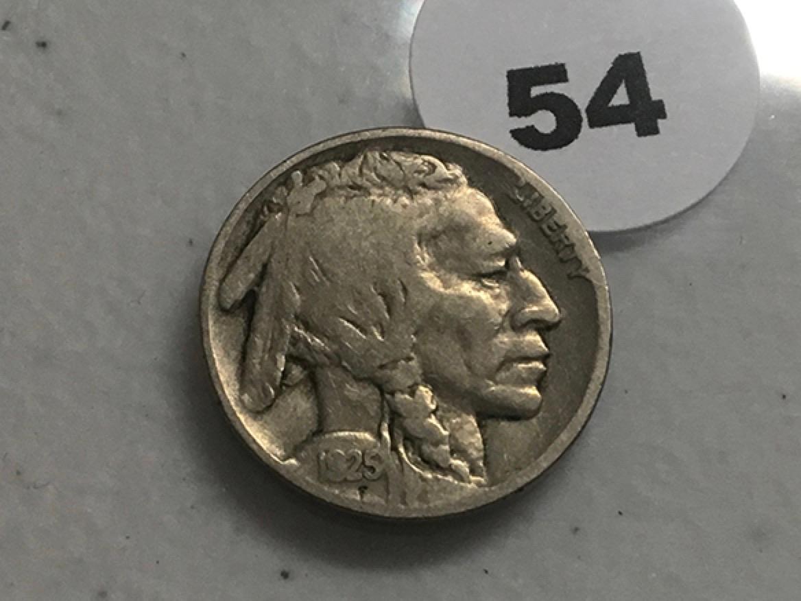 1925 Buffalo Nickel Double Profile Error F