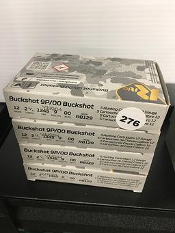 20 Rds, 12 Ga, 9P/100 Buckshot, 2 3/4 in.