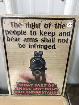 12 X 17 in. Metal Sign