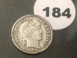 1909-O Barber Dime