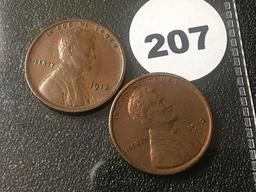 1912, 12-D Lincoln Cents