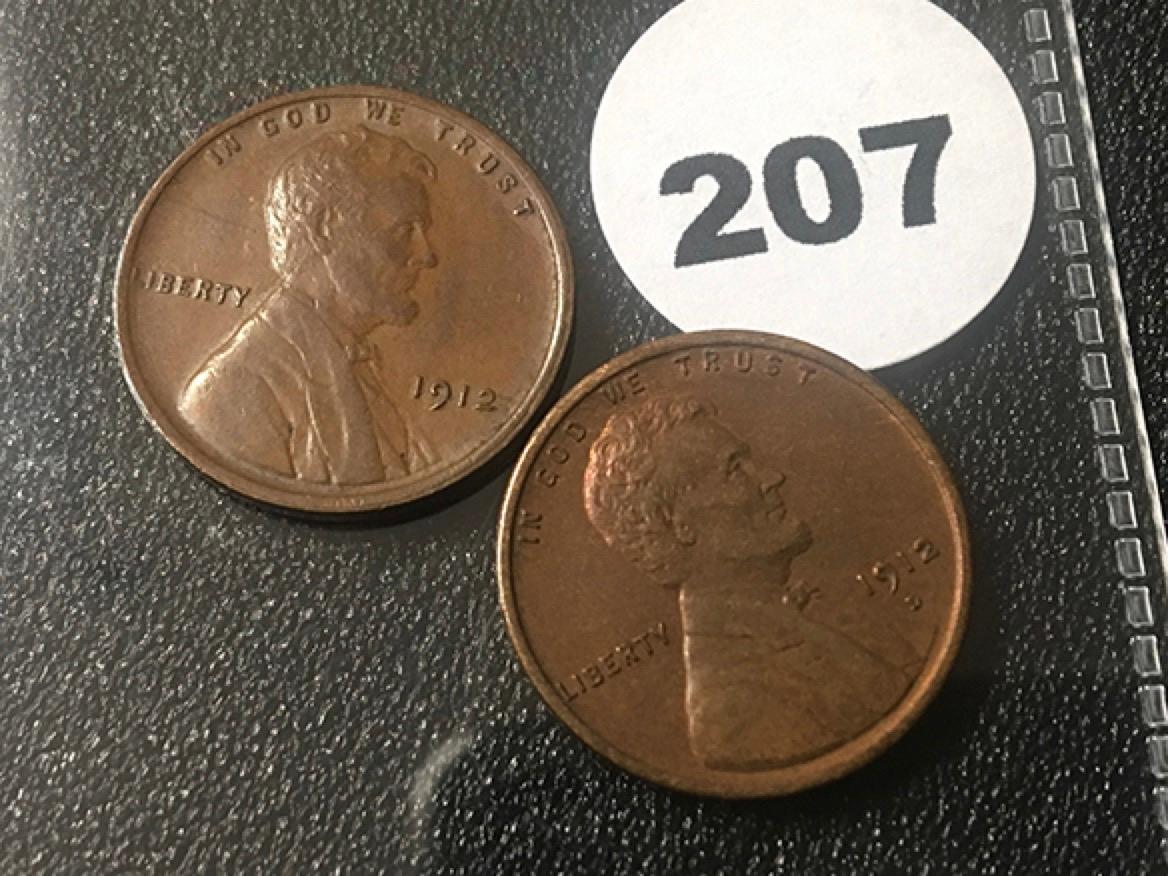 1912, 12-D Lincoln Cents
