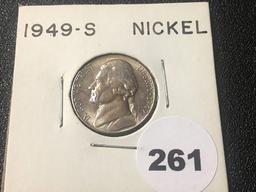 1949-S Jefferson Nickel, UNC