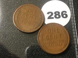 1921, 21-S Lincoln Cents