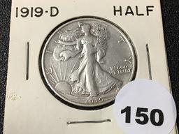1919-D Walking Liberty Half