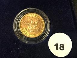 1908 $5 Gold Indian Head Half Eagle, First Year Issue, Extremely Fine