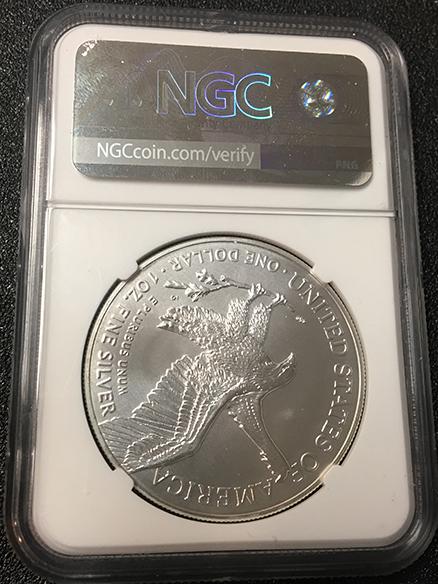 2023-W $1 Silver Eagle NGCX MS10 FDOI