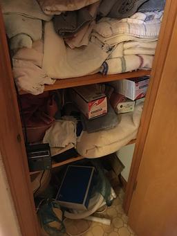Closet Full of Towels, Bedding, etc.