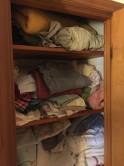 Closet Full of Towels, Bedding, etc.
