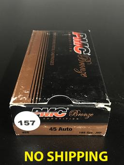 50 Rds, 45 Auto, 185 gr, JHP