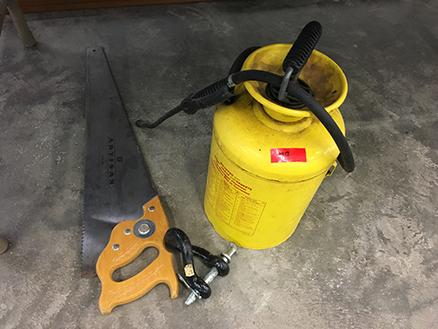 Artisan Saw, Clevis and Sprayer