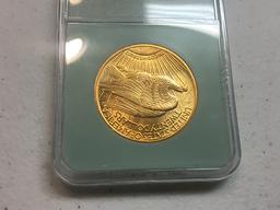 1913 $20 Gold Double Eagle, NTC AU58
