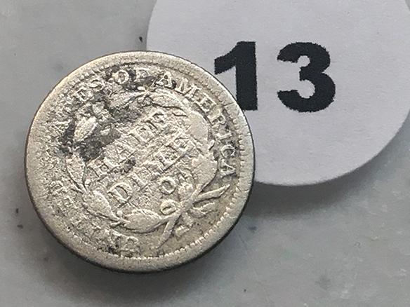 1853-O 1/2 Dime