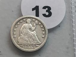 1853-O 1/2 Dime
