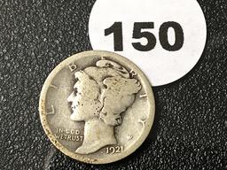 1921-D Mercury Dime